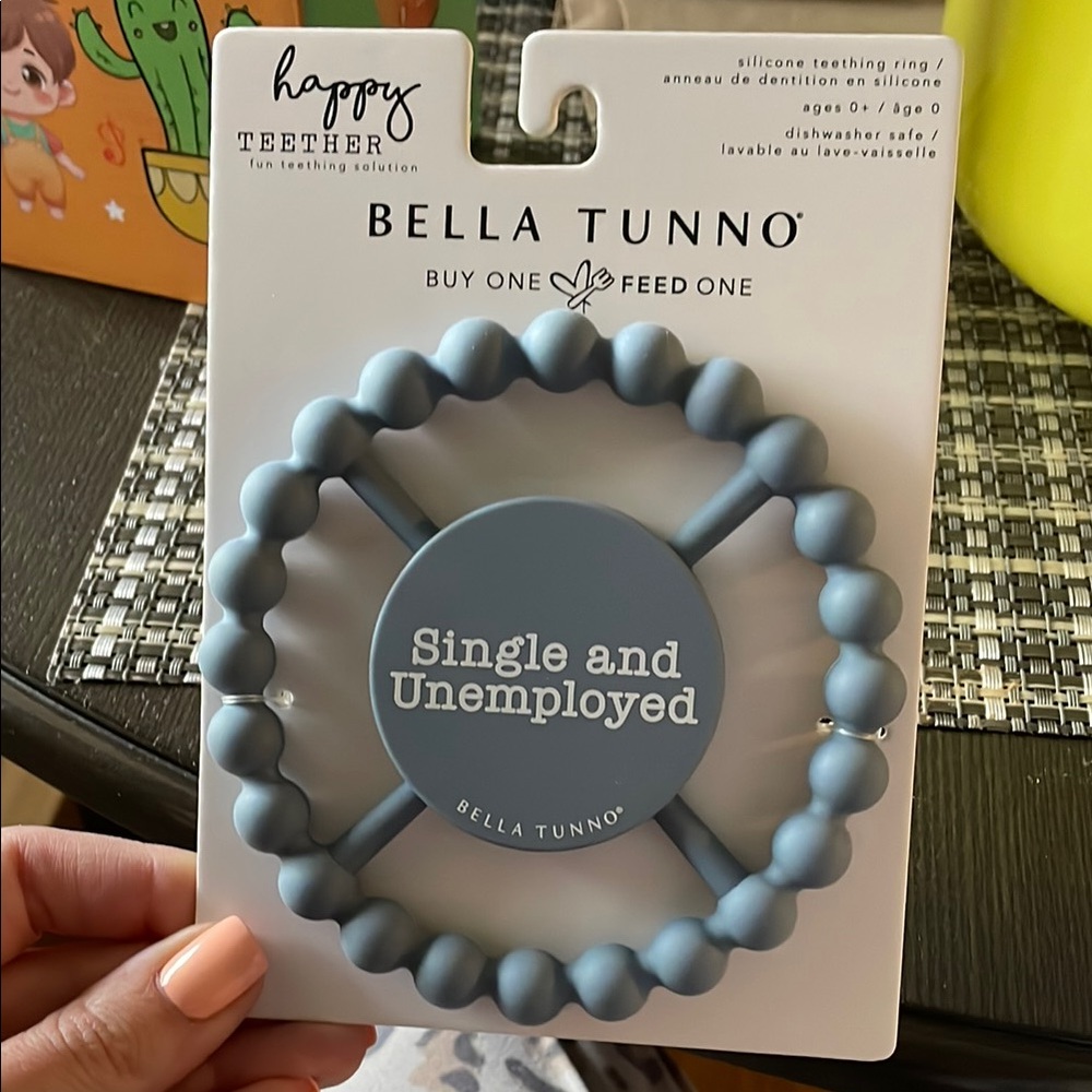 Bella Tunno Blue Teething Ring